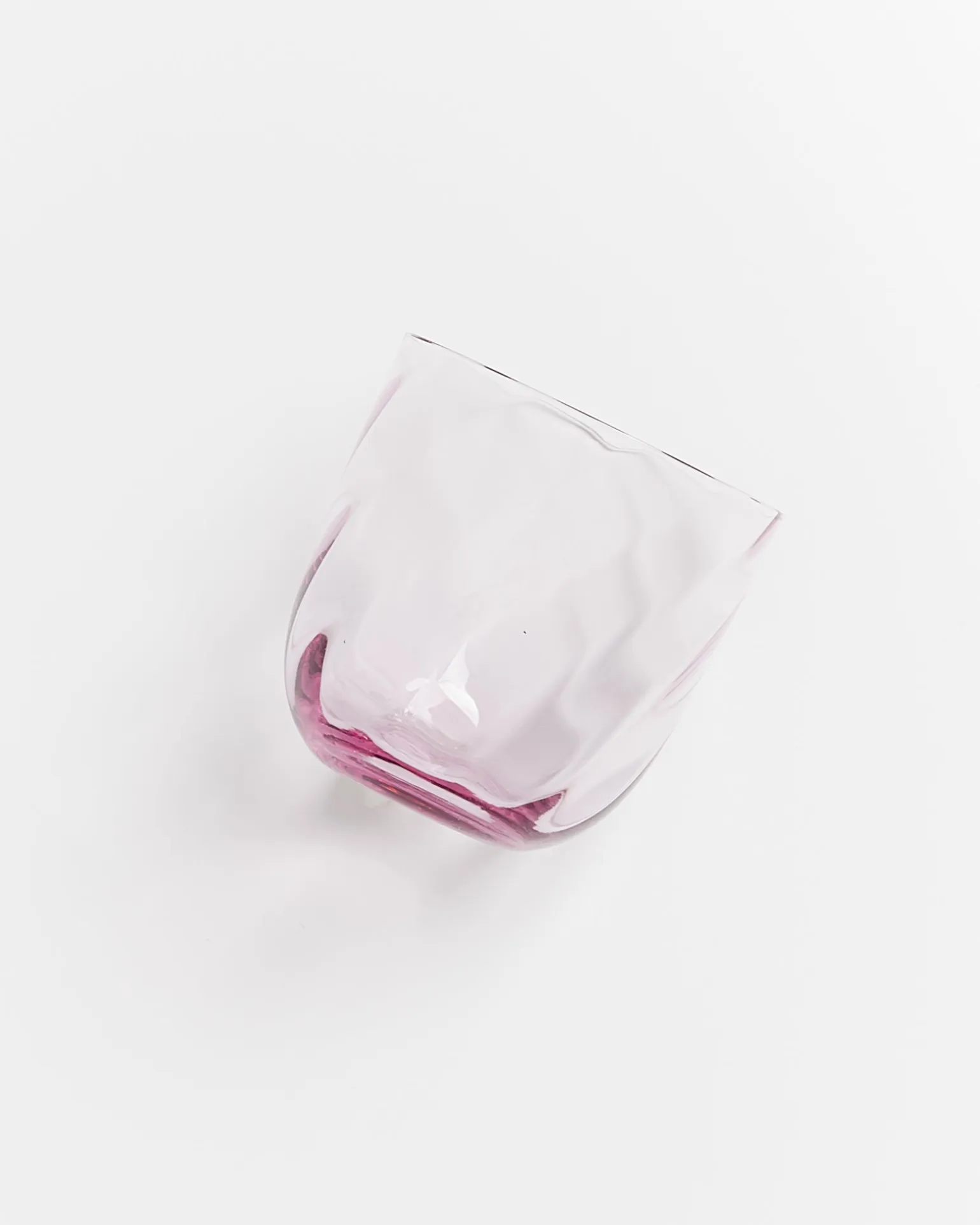 Calma Glas klein swirl lila