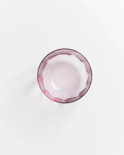Calma Glas klein swirl lila