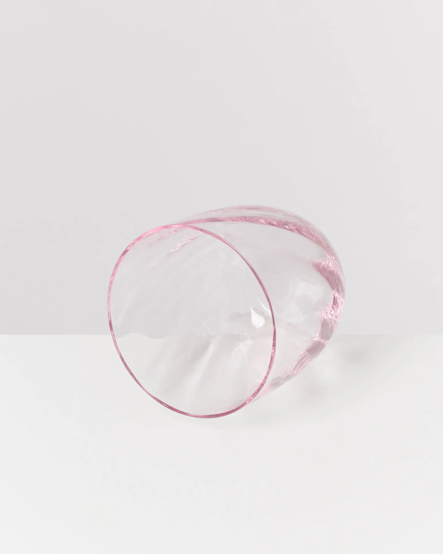 Calma Glas klein swirl rosé 4er-Set