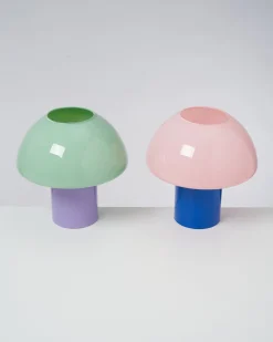 Cogumelo Glaslampe mint lila