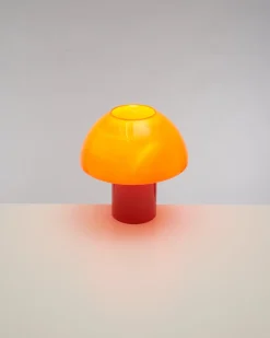 Cogumelo Glaslampe orange rot