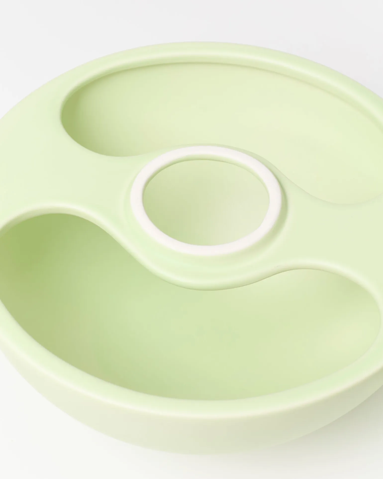 Cogumelo Keramiklampe lime