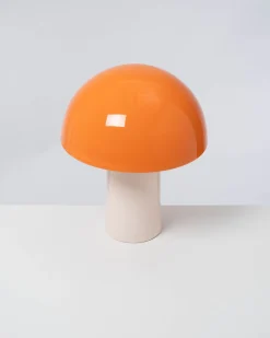 Cogumelo Keramiklampe orange sand