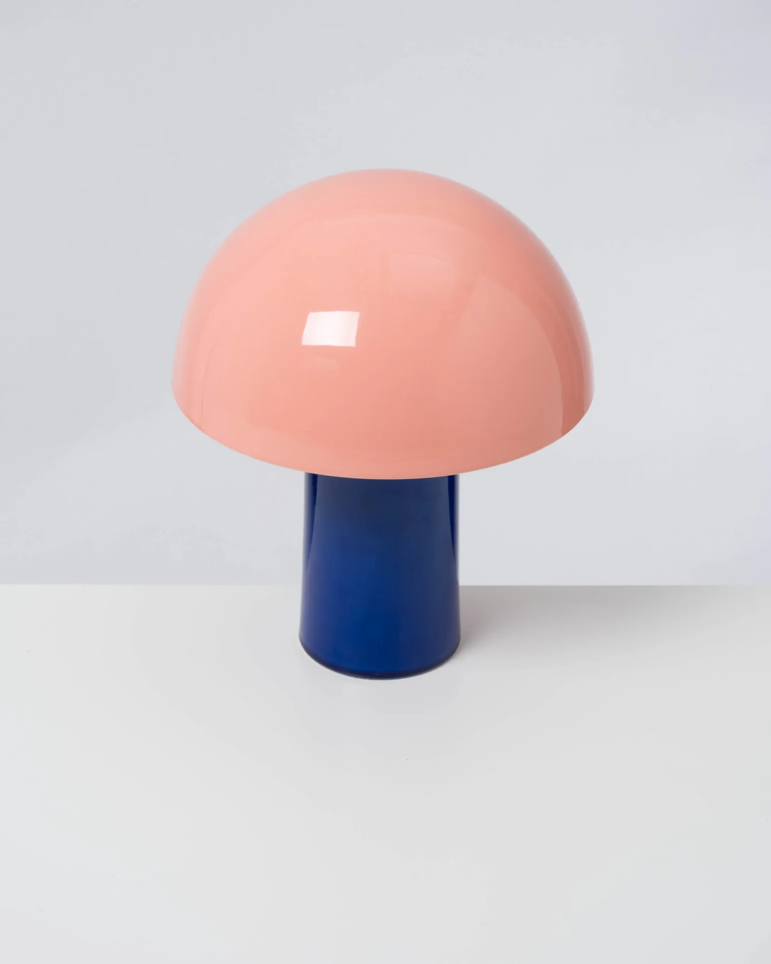 Cogumelo Keramiklampe rosa blau