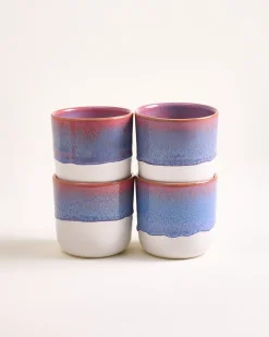 Coimbra Becher groß lila 4er-Set