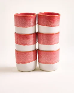 Coimbra Becher groß pink 6er-Set