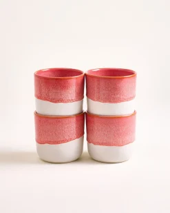 Coimbra Becher groß pink 4er-Set