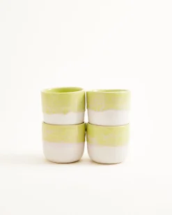 Coimbra Becher klein lime 4er-Set