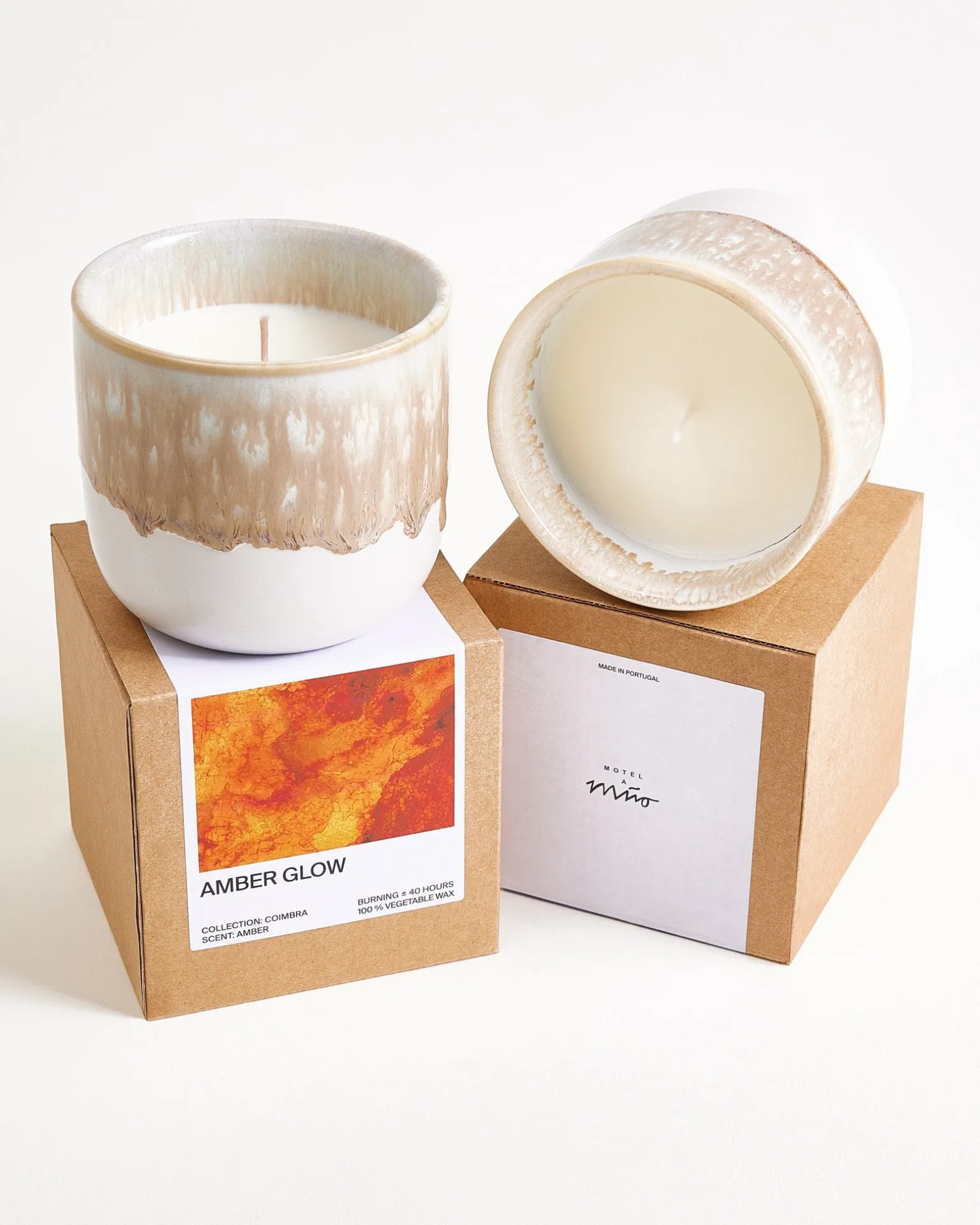 Coimbra Duftkerze Amber Glow sand