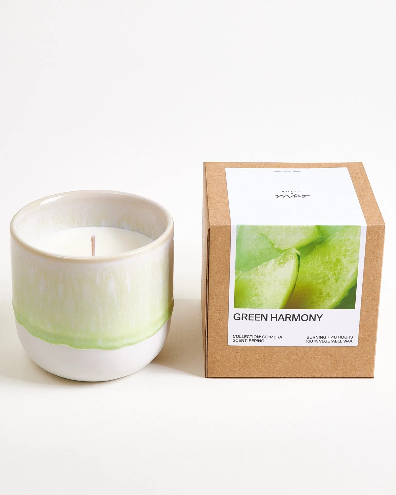 Coimbra Duftkerze Green Harmony pastellgrün