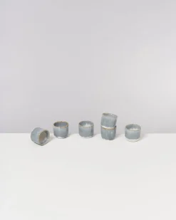Coimbra Espressobecher graublau 6er-Set
