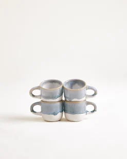Coimbra Espressotasse graublau 4er-Set
