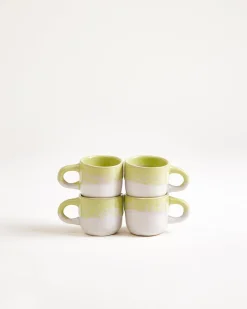 Coimbra Espressotasse lime 4er-Set