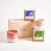 Coimbra Geschenk-Set Duftkerze apricot pink 3-teilig