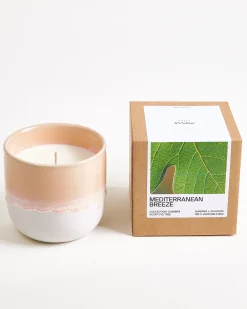 Coimbra Geschenk-Set Duftkerze apricot pink 3-teilig