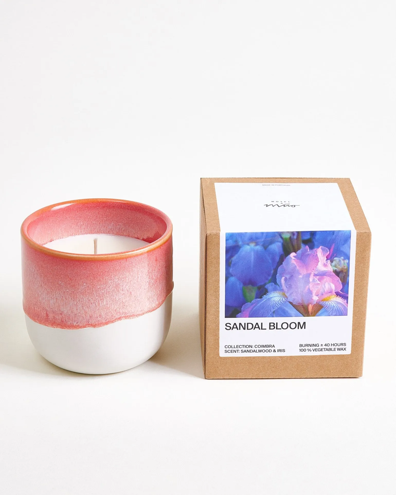 Coimbra Geschenk-Set Duftkerze apricot pink 3-teilig