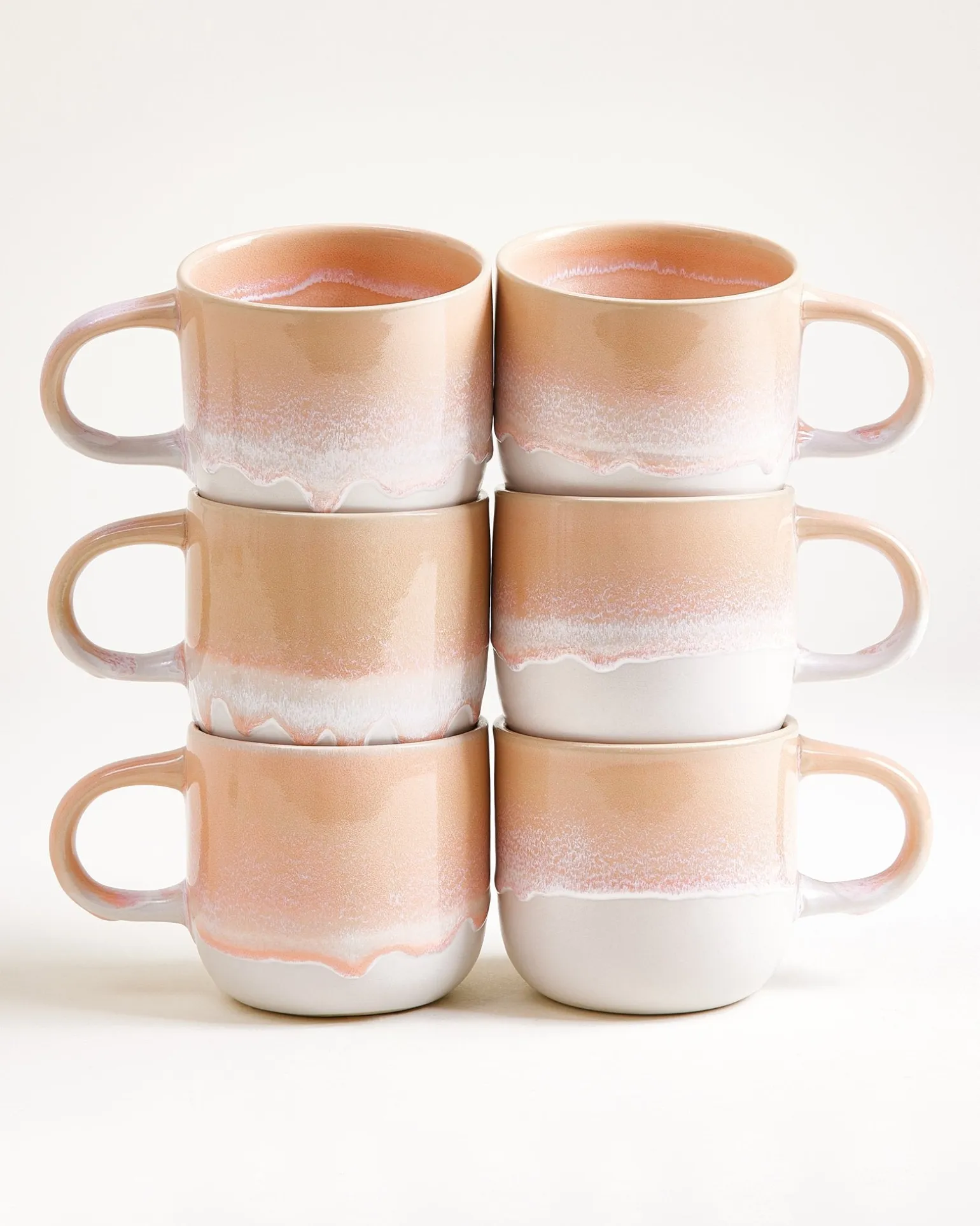 Coimbra Tasse groß apricot 6er-Set