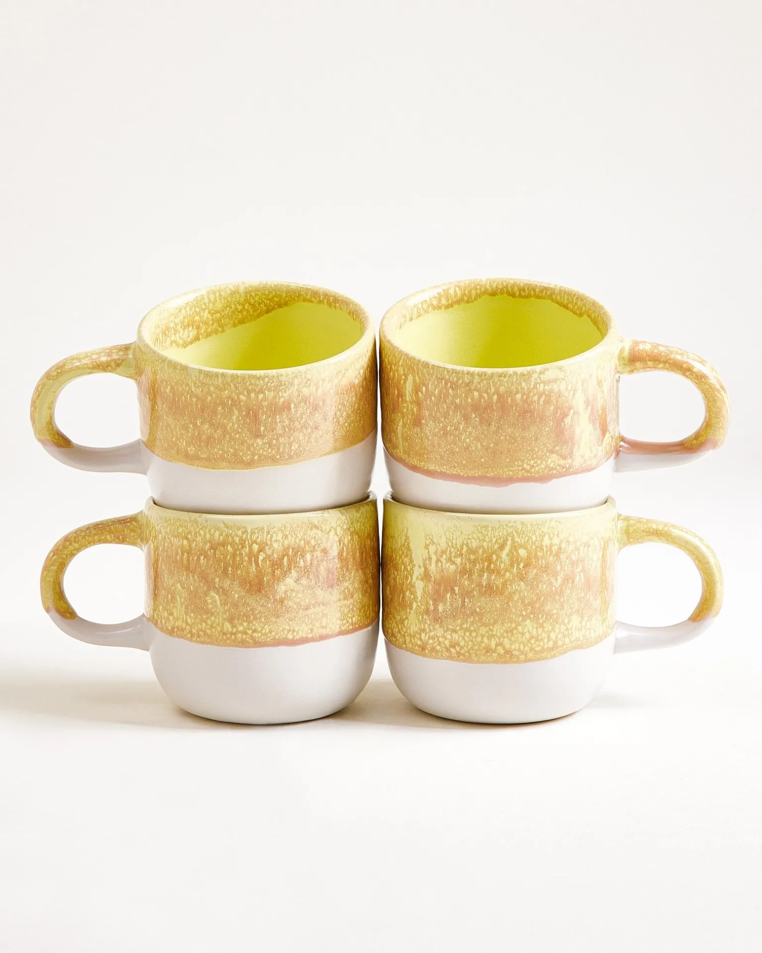 Coimbra Tasse groß gelb 4er-Set
