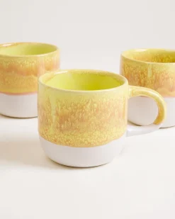 Coimbra Tasse groß gelb 4er-Set