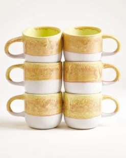 Coimbra Tasse groß gelb 6er-Set