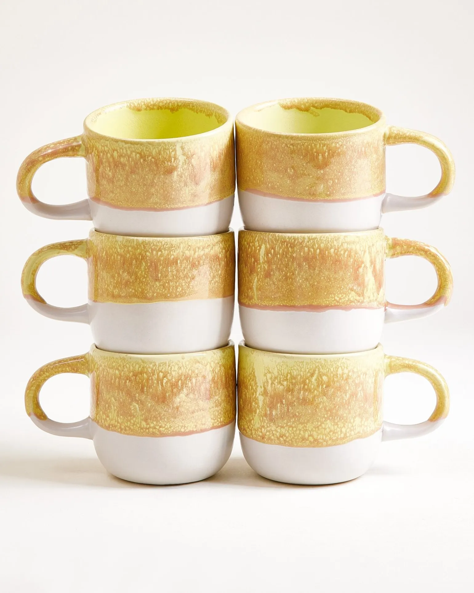 Coimbra Tasse groß gelb 6er-Set