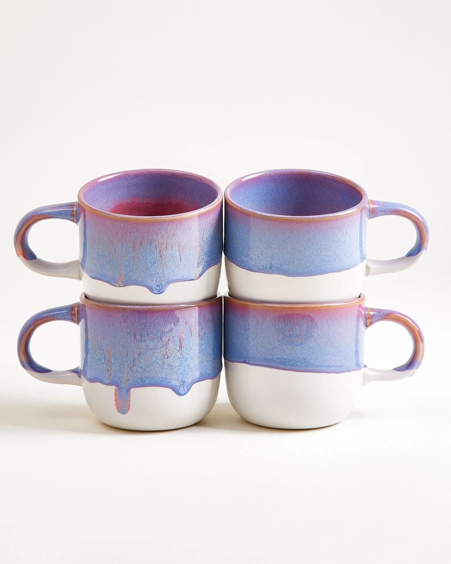 Coimbra Tasse groß lila 4er-Set