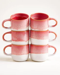 Coimbra Tasse groß pink 6er-Set