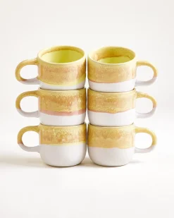 Coimbra Tasse klein gelb 6er-Set