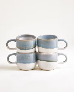 Coimbra Tasse klein graublau 4er-Set