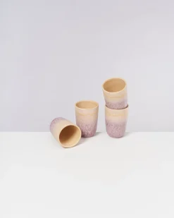 Copa Alto Becher groß apricot flieder 4er-Set