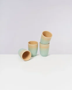 Copa Alto Becher groß apricot mint 4er-Set