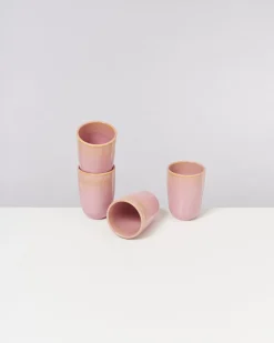 Copa Alto Becher groß gelb rosé 4er-Set