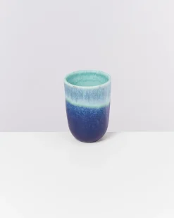 Copa Alto Becher groß türkis dunkelblau 4er-Set