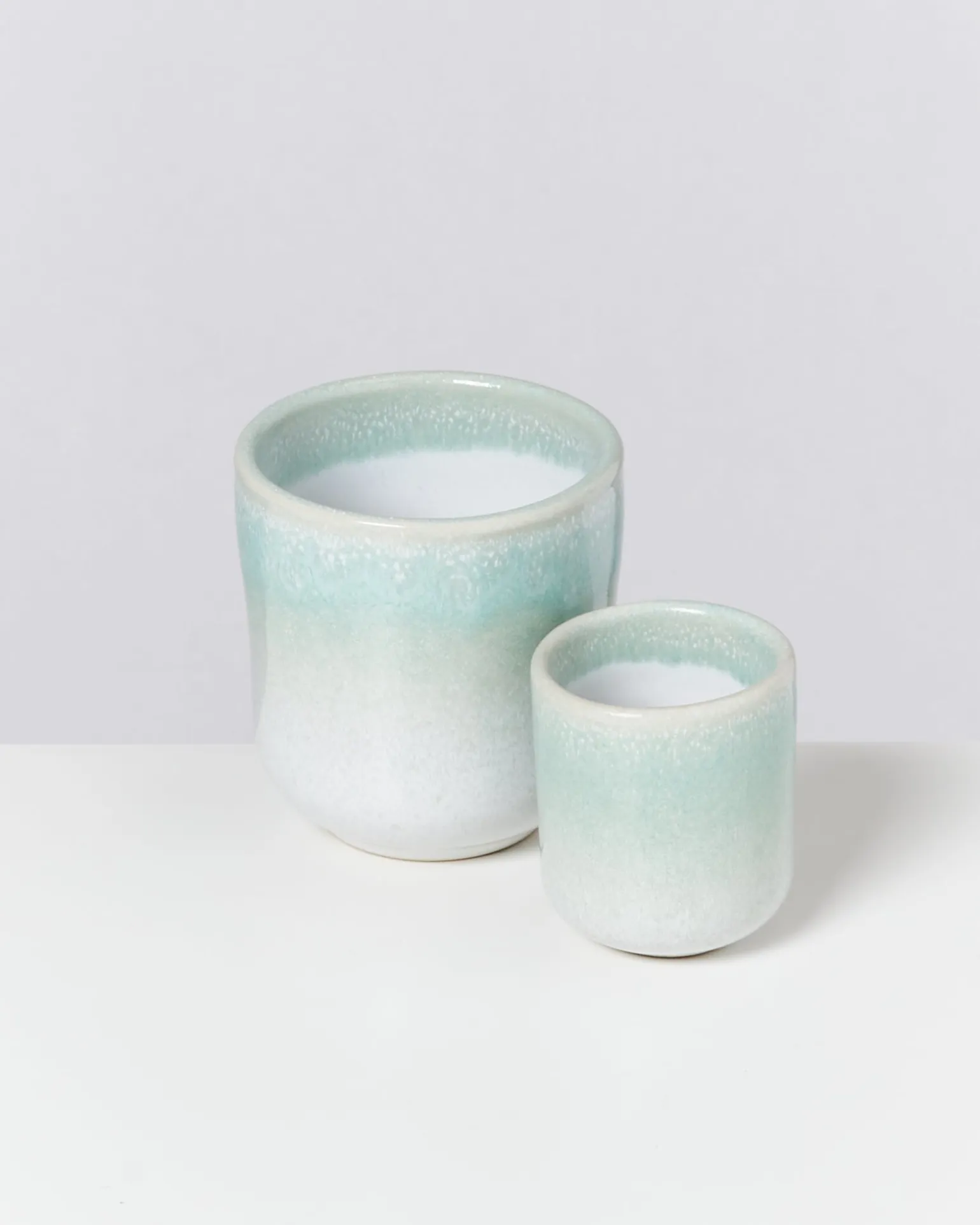 Copa Alto Becher klein mint weiß