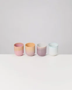 Copa Alto Becher klein Retro Vibe mix 4er-Set