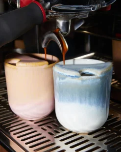 Copa Alto Becher klein To-Go sand weiß