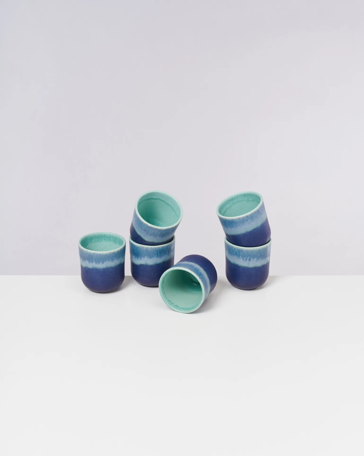 Copa Alto Becher klein türkis dunkelblau