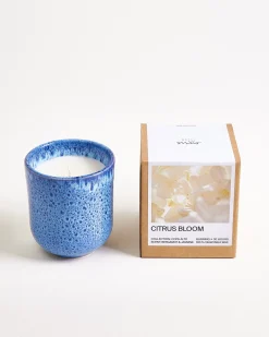 Copa Alto Duftkerze Citrus Bloom gesprenkelt dunkelblau