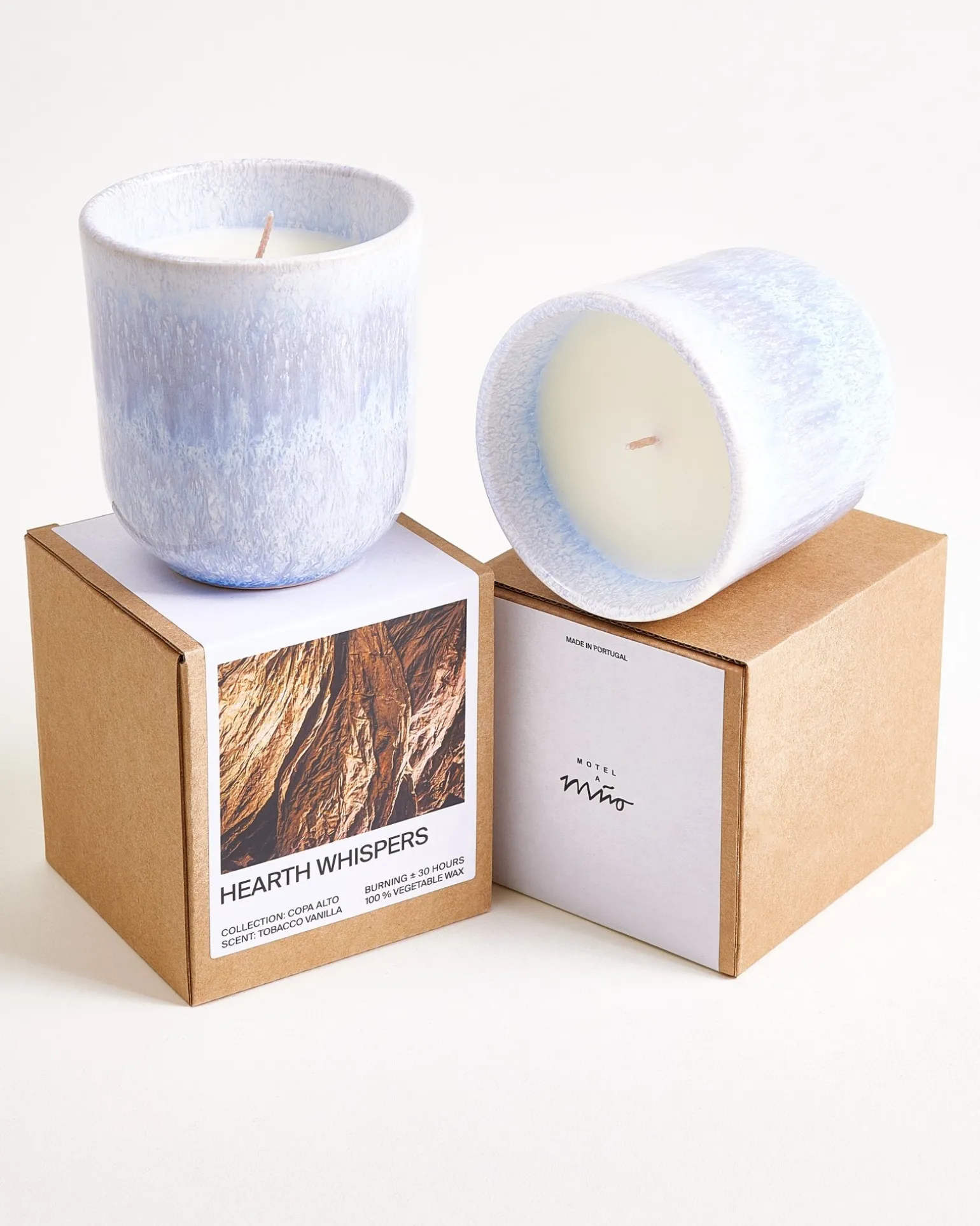 Copa Alto Duftkerze Hearth Whispers hellblau