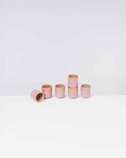 Copa Alto Espressobecher gelb rosé 6er-Set