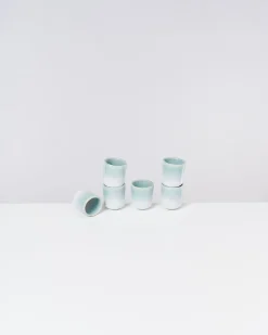 Copa Alto Espressobecher mint weiß 6er-Set