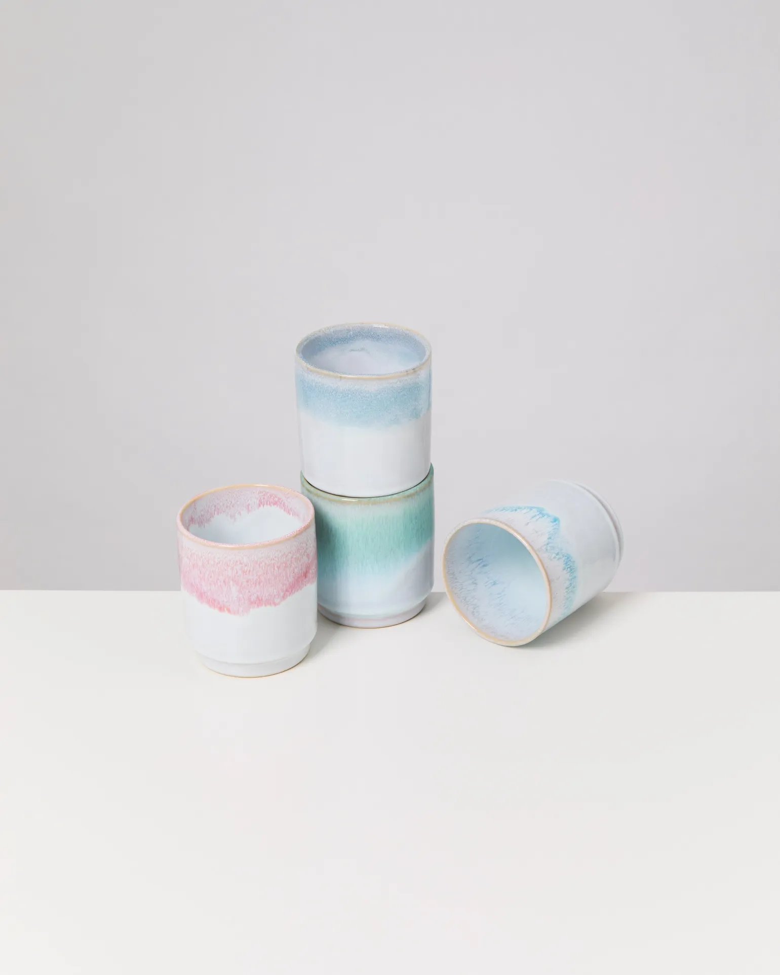 Cordoama Becher groß Soft Ombré mix 4er-Set