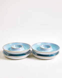 Cordoama Eierbecher aqua 4er-Set