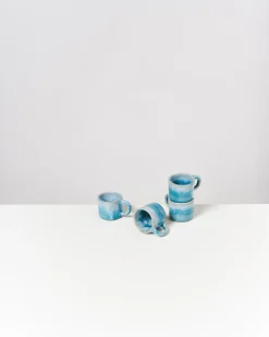 Cordoama Espressotasse classic aqua 4er-Set