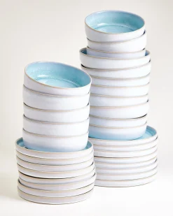 Cordoama Geschirr-Set aqua 32-teilig