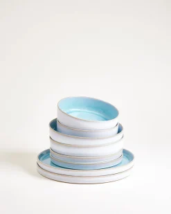 Cordoama Geschirr-Set aqua 8-teilig