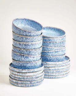 Cordoama Geschirr-Set blau 24-teilig