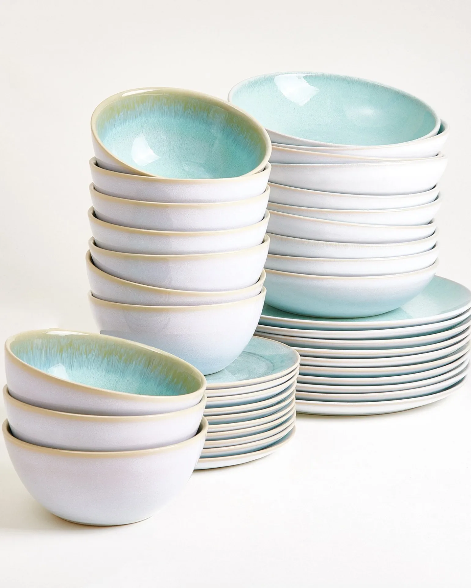 Cordoama Geschirr-Set classic mint 40-teilig