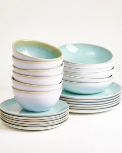 Cordoama Geschirr-Set classic mint 24-teilig