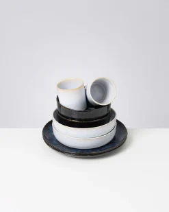 Cordoama Geschirr-Set Mediterranean Vibes dunkelblau weiß 8-teilig